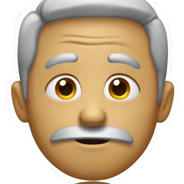 Bored face emoji