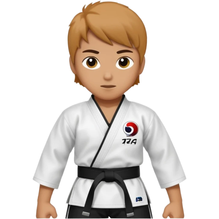 Perfecto pero el uniforme debe ser de taekwondo de ATA cinturón negro emoji