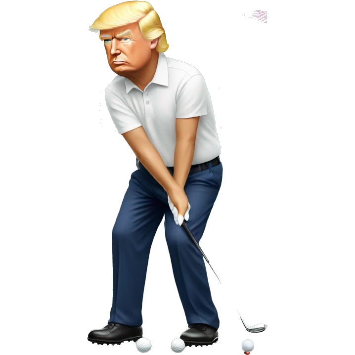 Donald trump golfing emoji