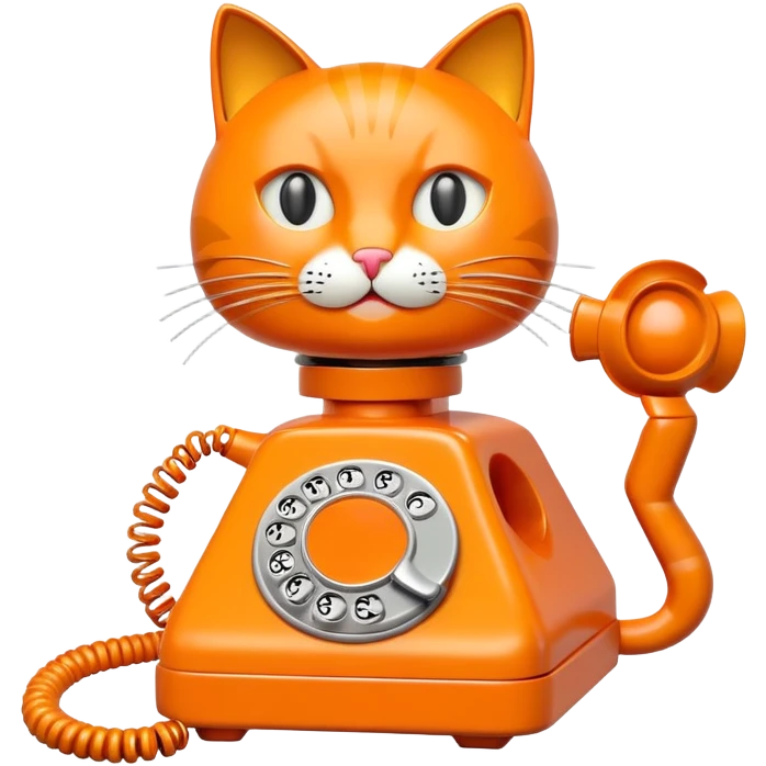 Telephone cat emoji