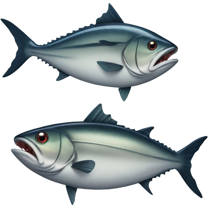 Tuna eating a bass emoji