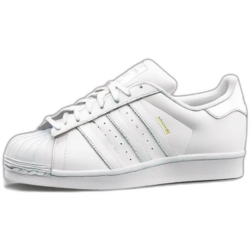 Adidas superstar White with « Vincs »  emoji