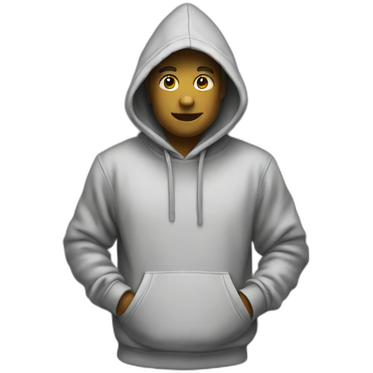 blank hoodie emoji
