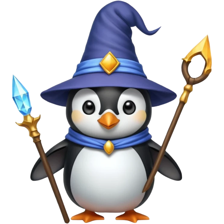 Penguin Wizard emoji
