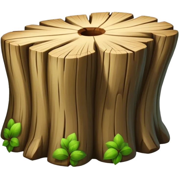 tree trunk block emoji
