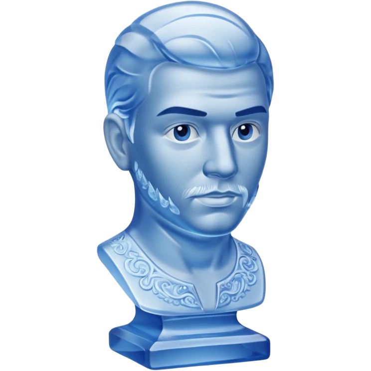 ice Sculpture bust man emoji