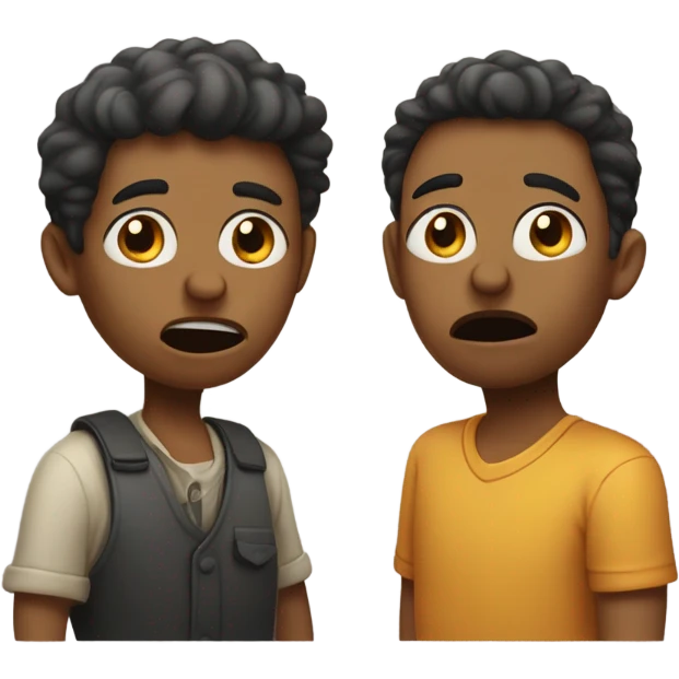 Two people argue emoji