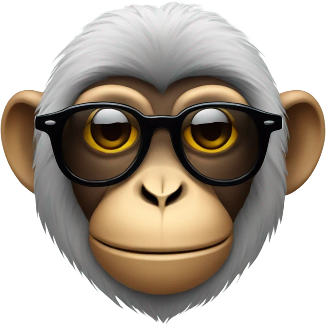 Monkey with sunglasses  emoji