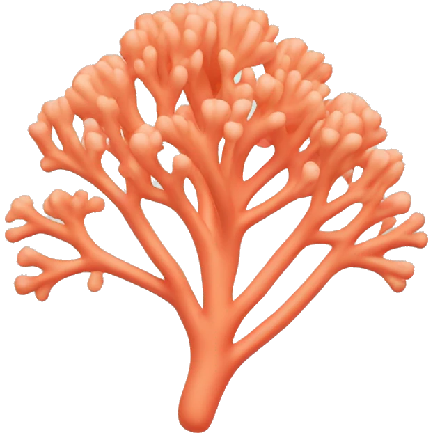 pastel orange coral emoji