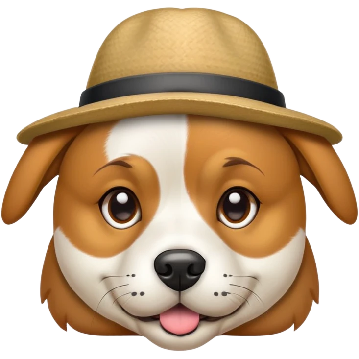 Dog with hat emoji