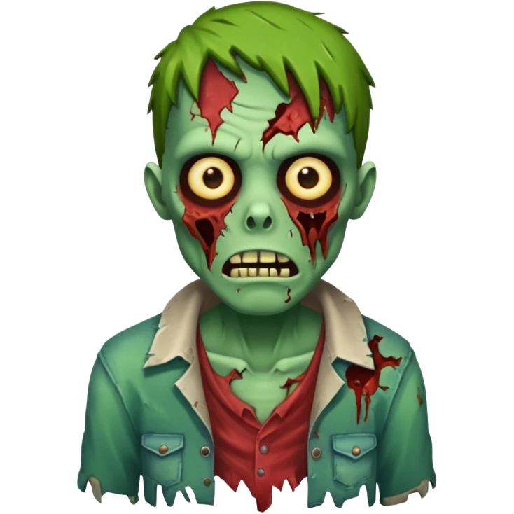 zombie with green skin emoji
