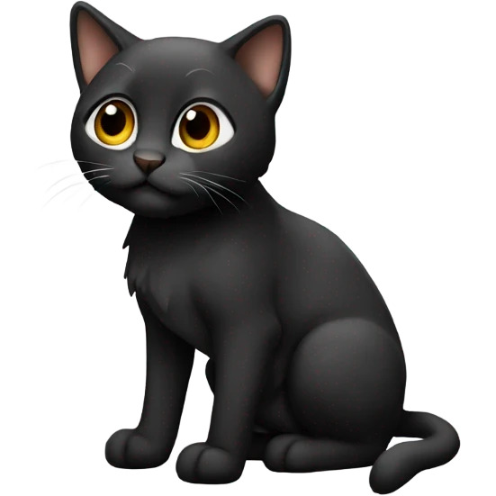 Черная кошка  emoji