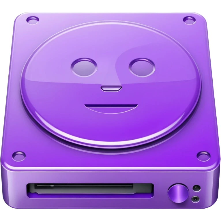purple dvd drive emoji