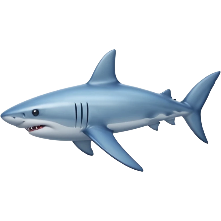 shark swimming in sea water emoji