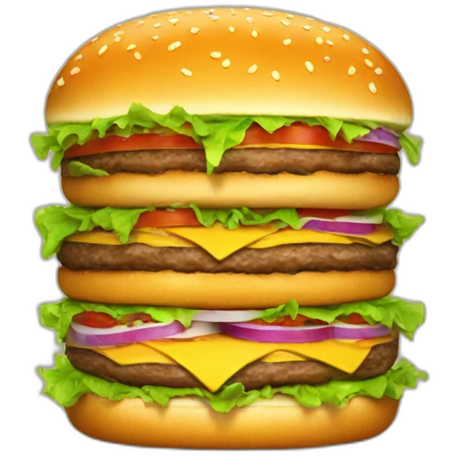 Ten layer burger emoji