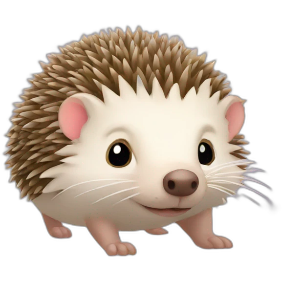 bald hedgehog emoji