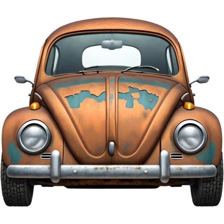 oxidated old VW beetle  2024 emoji