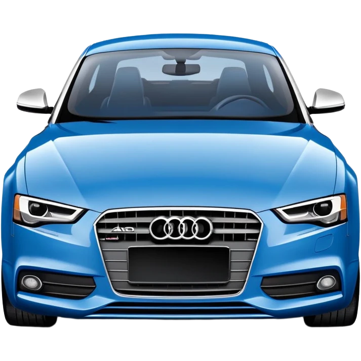Blue Audi A5 emoji