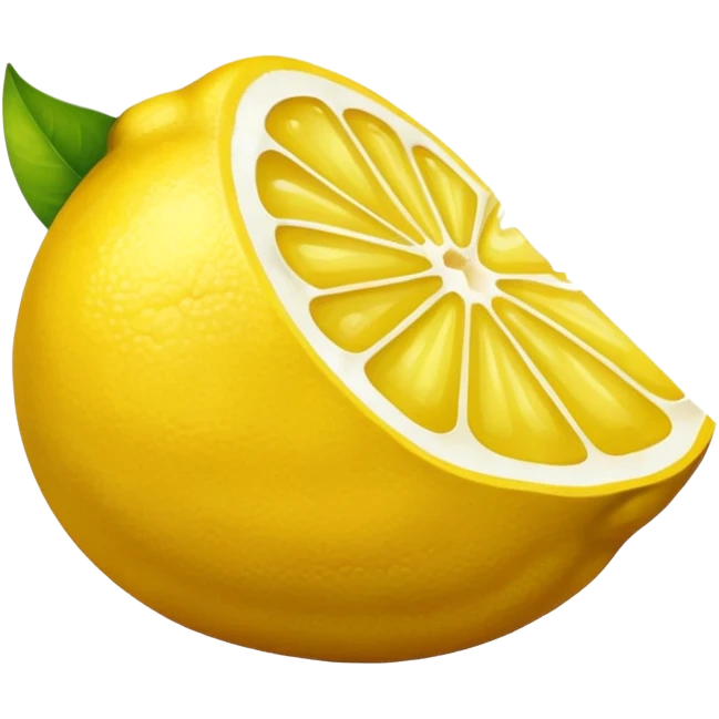 The leftovers of a lemon after making lemon juice emoji