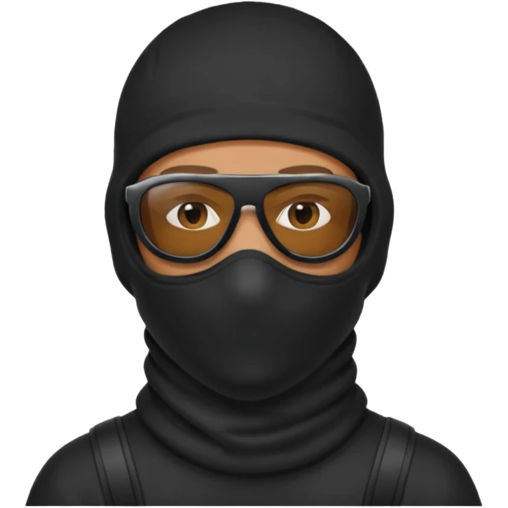 man in balaclava and sunglasses emoji