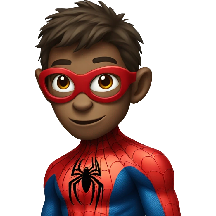 Monkey dressed as spider man  emoji