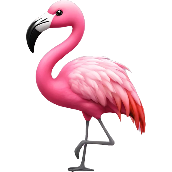 Flamingo with a hoodie  emoji