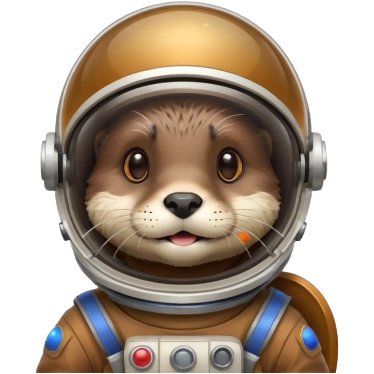 otter wearing a space helmet emoji