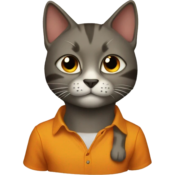 Gato anaranjado emoji