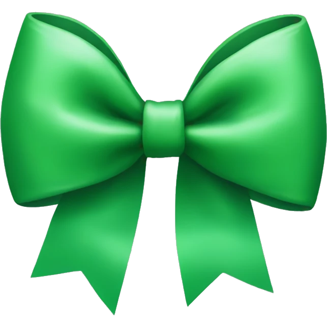 green bow emoji