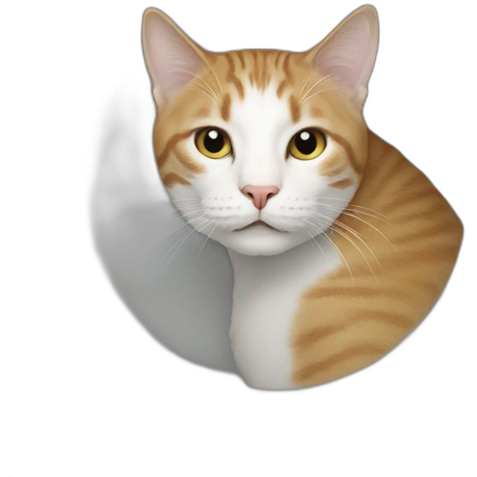 Cat top of man in toilette emoji