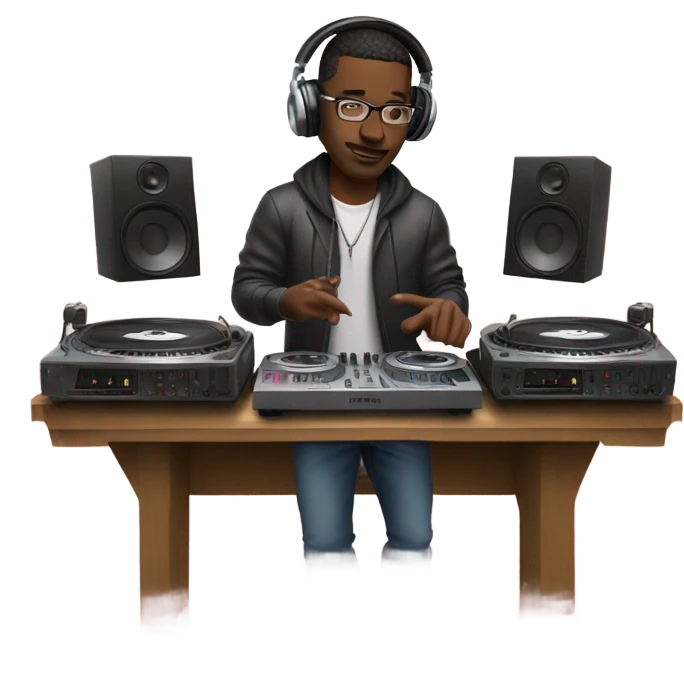 Guy DJing emoji