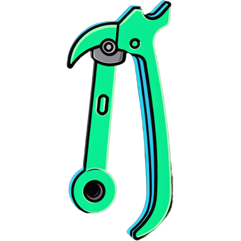 A wrench made of glowing digital code, binary numbers visible throughout the tool emoji