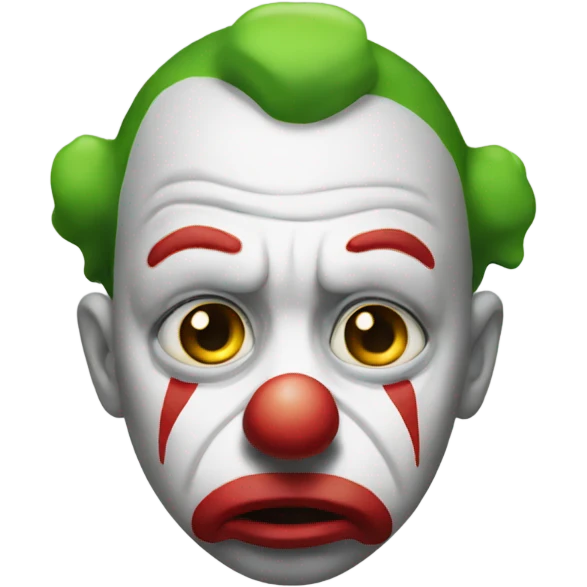 Sad clown  emoji