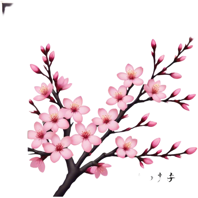 Cuma mubarek sakura text emoji
