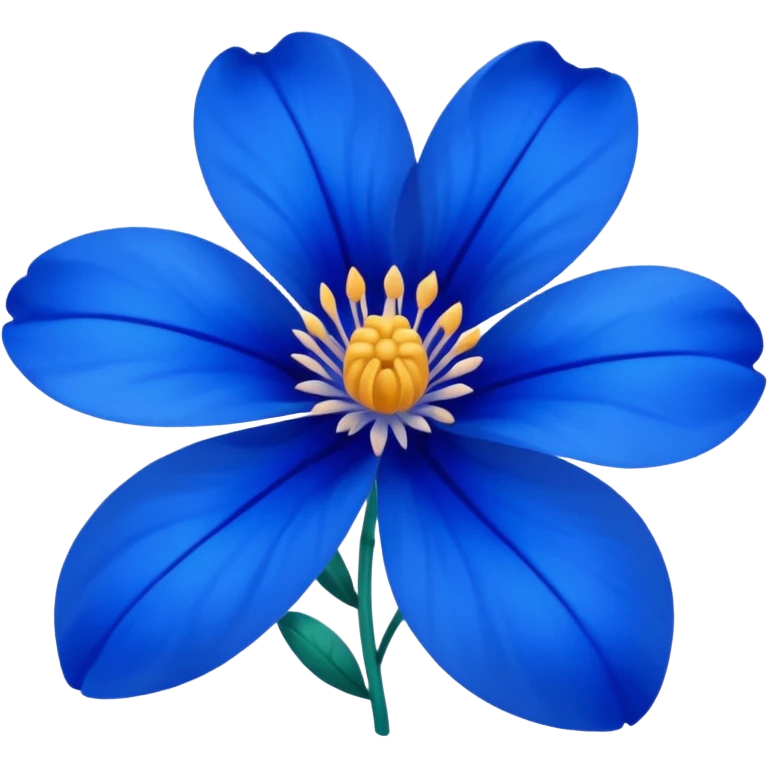 Blue flower emoji emoji
