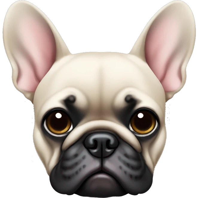Black French bulldog  emoji