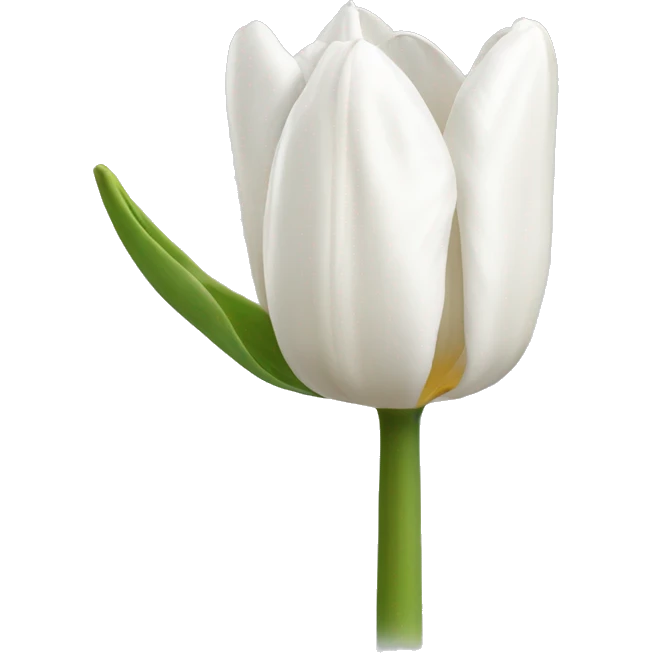 white tulip emoji