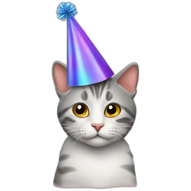 cat party hat emoji