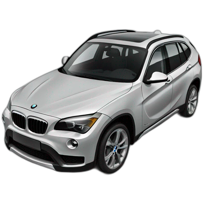 Black BMw X1 2033 emoji