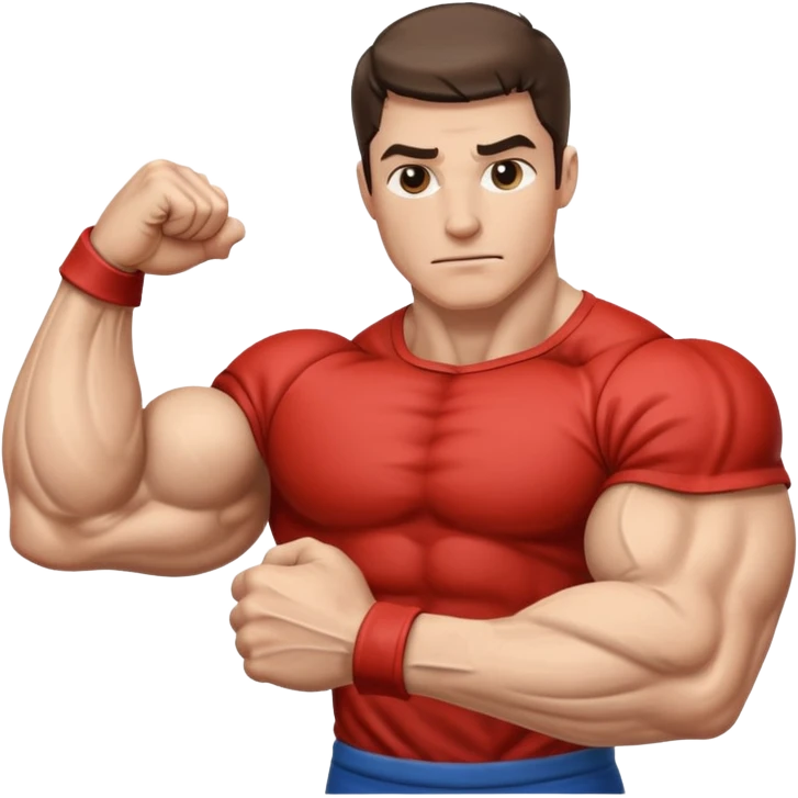 strong and detailed flexed veiny bicep emoji