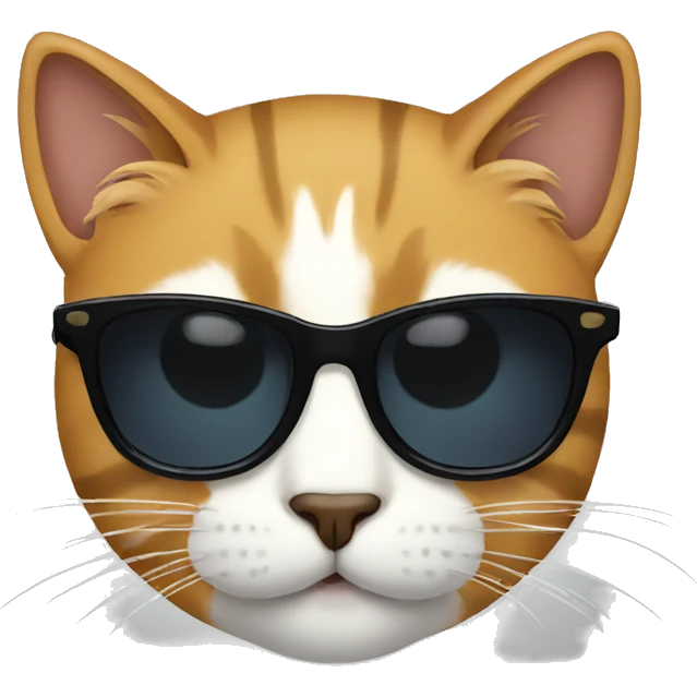 Cat with sunglasses emoji