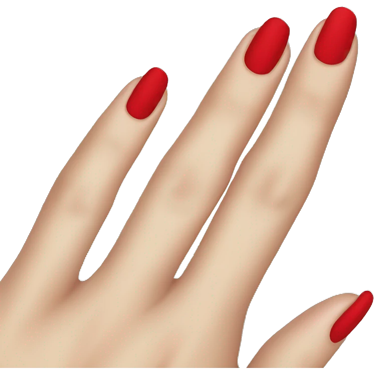 Red nails  emoji