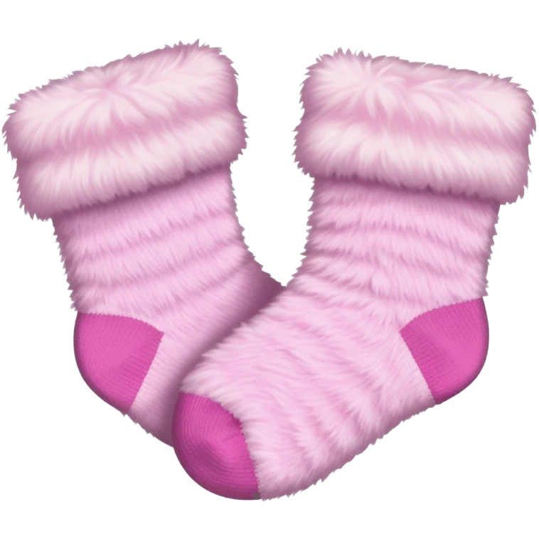 baby pink fuzzy socks emoji