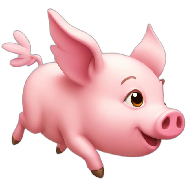 Flying pig emoji