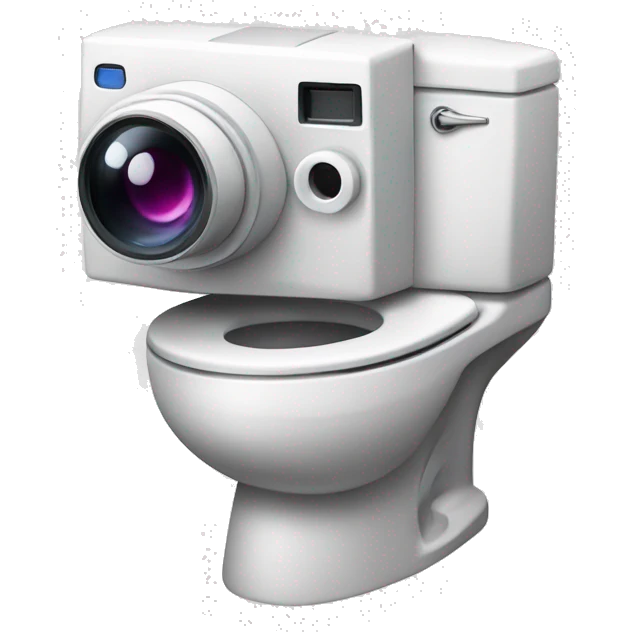 camera with Q letter and a skibidi toilet emoji