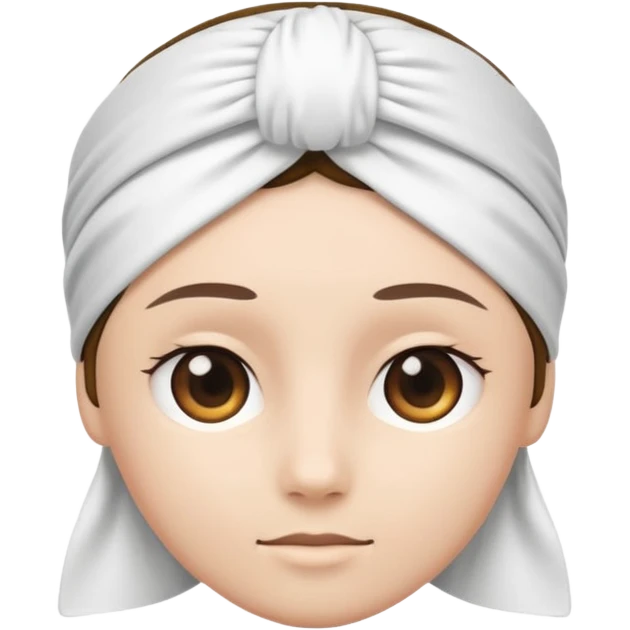simple white headband emoji