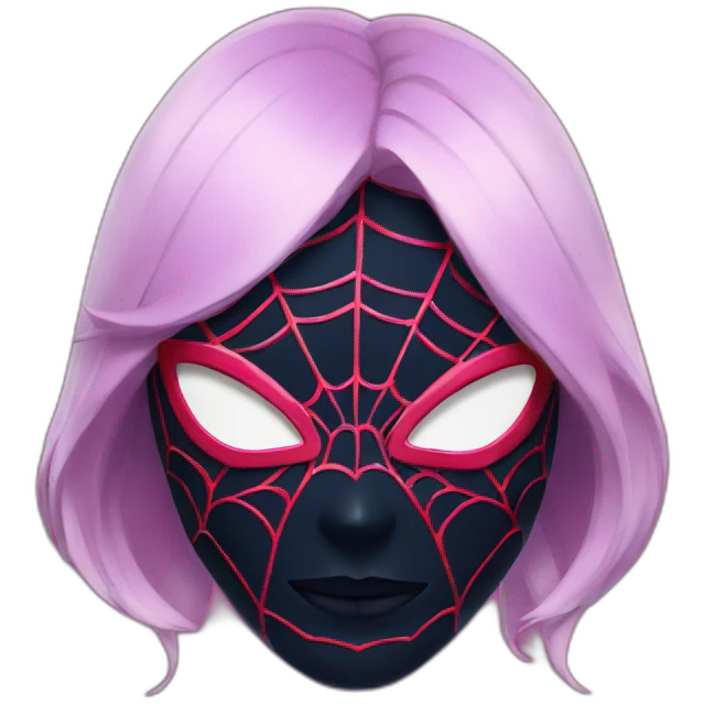 Gwen spiderverse mask emoji