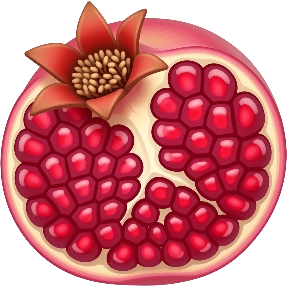 من فضلك اصنع لي ايموجي زهرة الرمان emoji