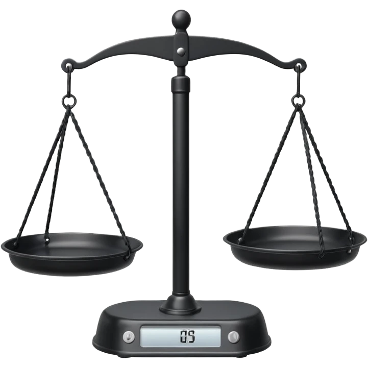 Hanging Balance Scale black emoji