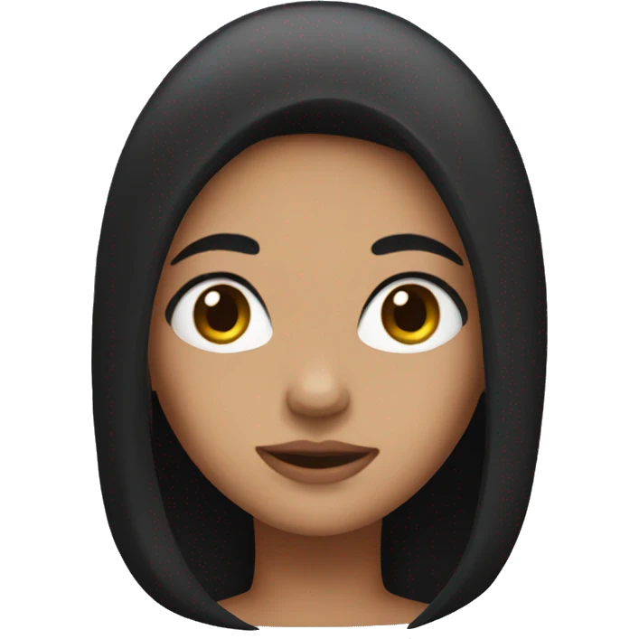 girl with black hair emoji